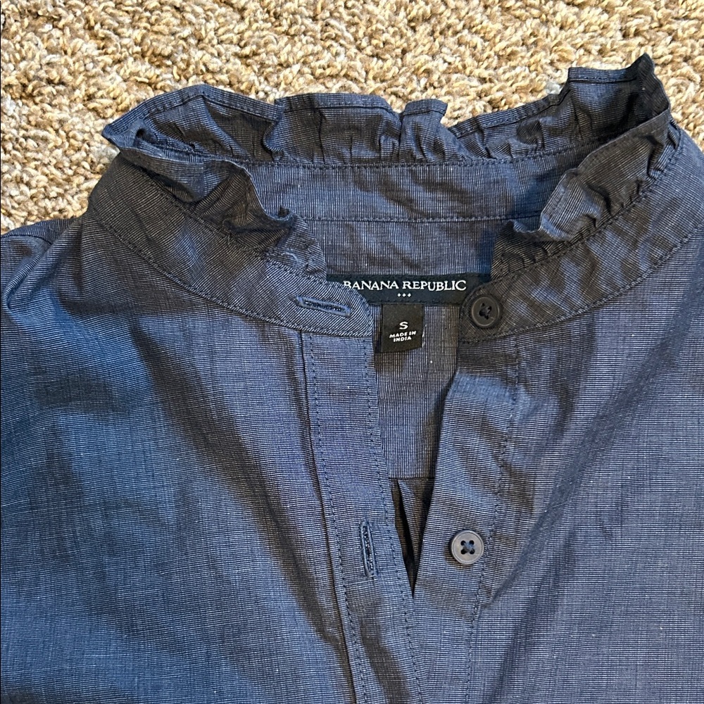 Banana Republic Dark Blue Casual Shirt - Picture 3 of 5